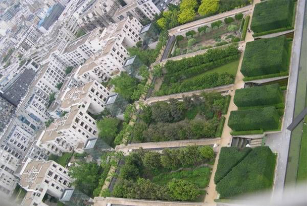 Park André Ctroën aerial view of Serially Gardens