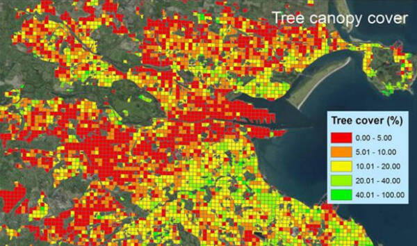 بی عدالتی در توزیع فضای سبز در شهر دوبلین