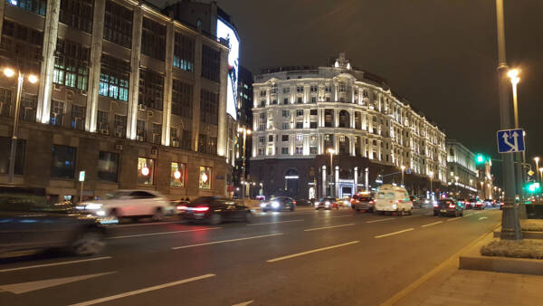 نورپردازی نما در ساختمانهای مسکو
