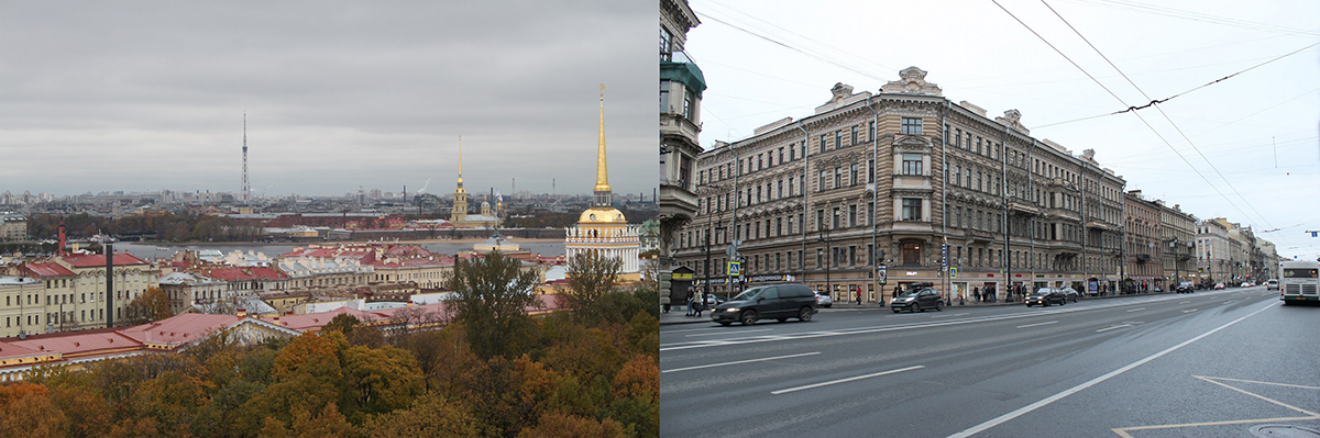 منظر محورهای اصلی شهر سن پترزبورگ؛ نمونه موردی: خیابان نوسکی پراسپکت