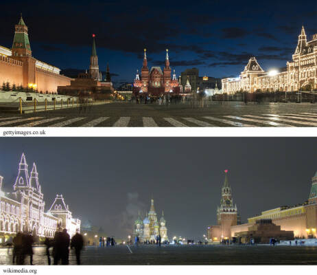 نورپردازی متناسب با کاربری در میدان سرخ مسکو