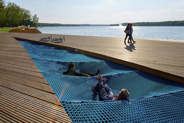 طراحی ساحل دریاچه پاپروکنی در جنوب لهستان