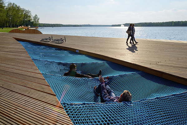 طراحی ساحل دریاچه پاپروکنی در جنوب لهستان