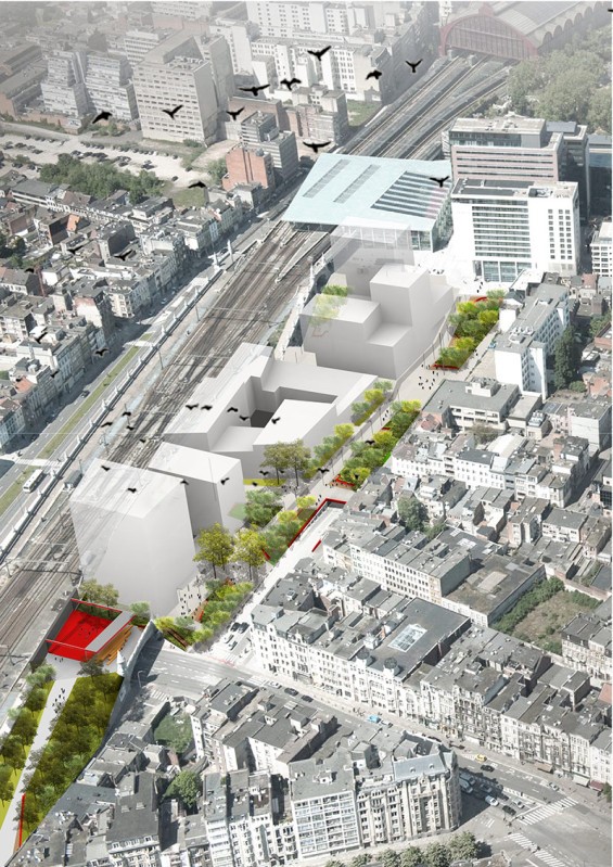 طراحی سبز ورودی ایستگاه مرکزی راه آهن آنتورپ در بلژیک