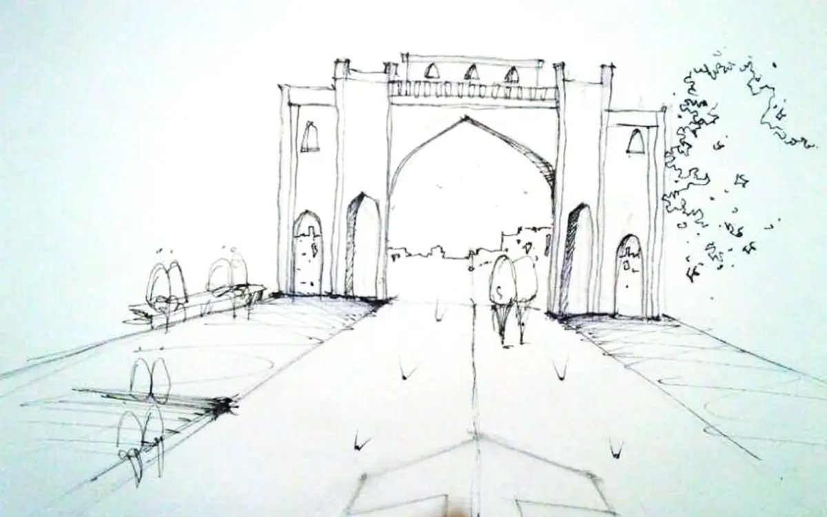 دروازه قرآن ورودی چند عملکردی شهر شیراز