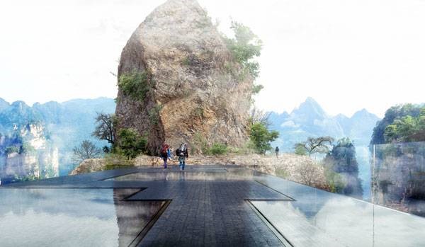 محوطه Zhangjiajie، پروژه ای متفکرانه برای نمایش طبیعت